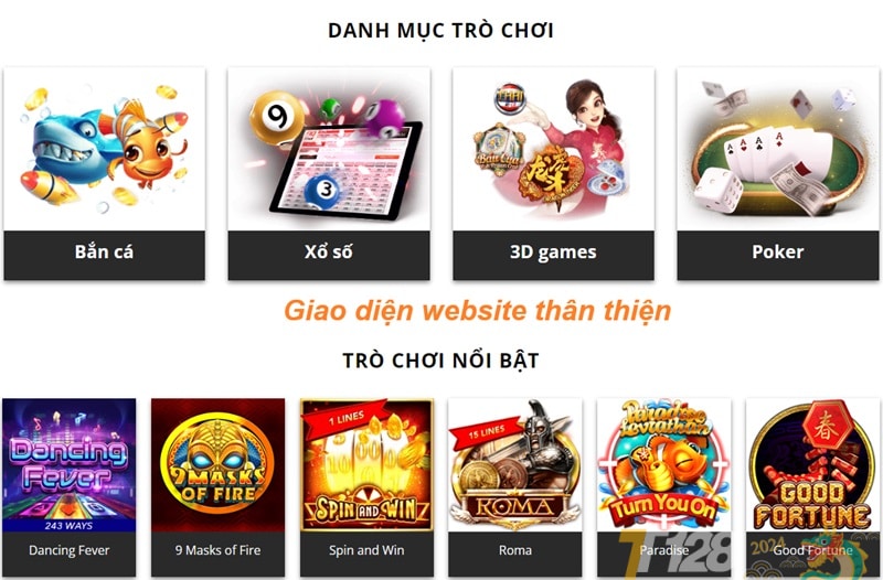 Giao diện web thân thiện